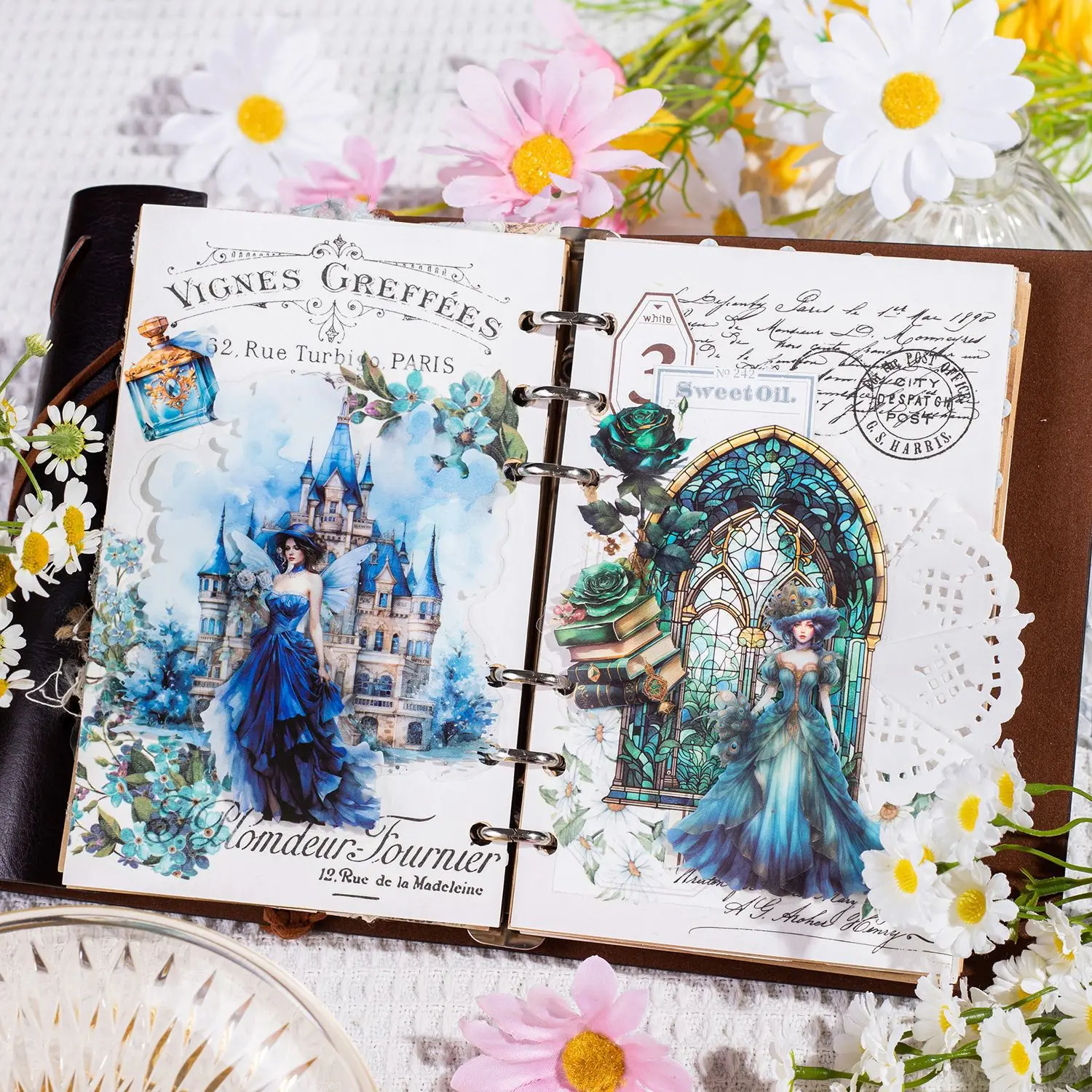 Dream princess theme Stickers aesthetic Decorative Diary Album Scrapbooking handmade DIY 30 pcs/pack stickers scrapbooking supplies