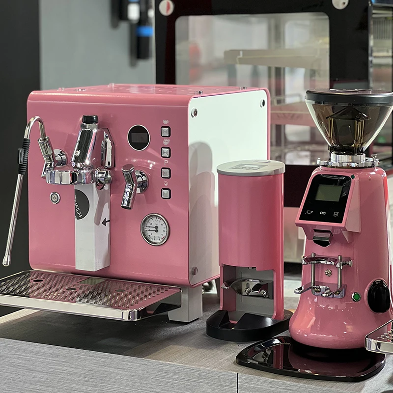Coffee Machine Professional Commercial Multifunctional Espresso with E61 Business Brewing Head, Powder Press, Grinder Many Color 5