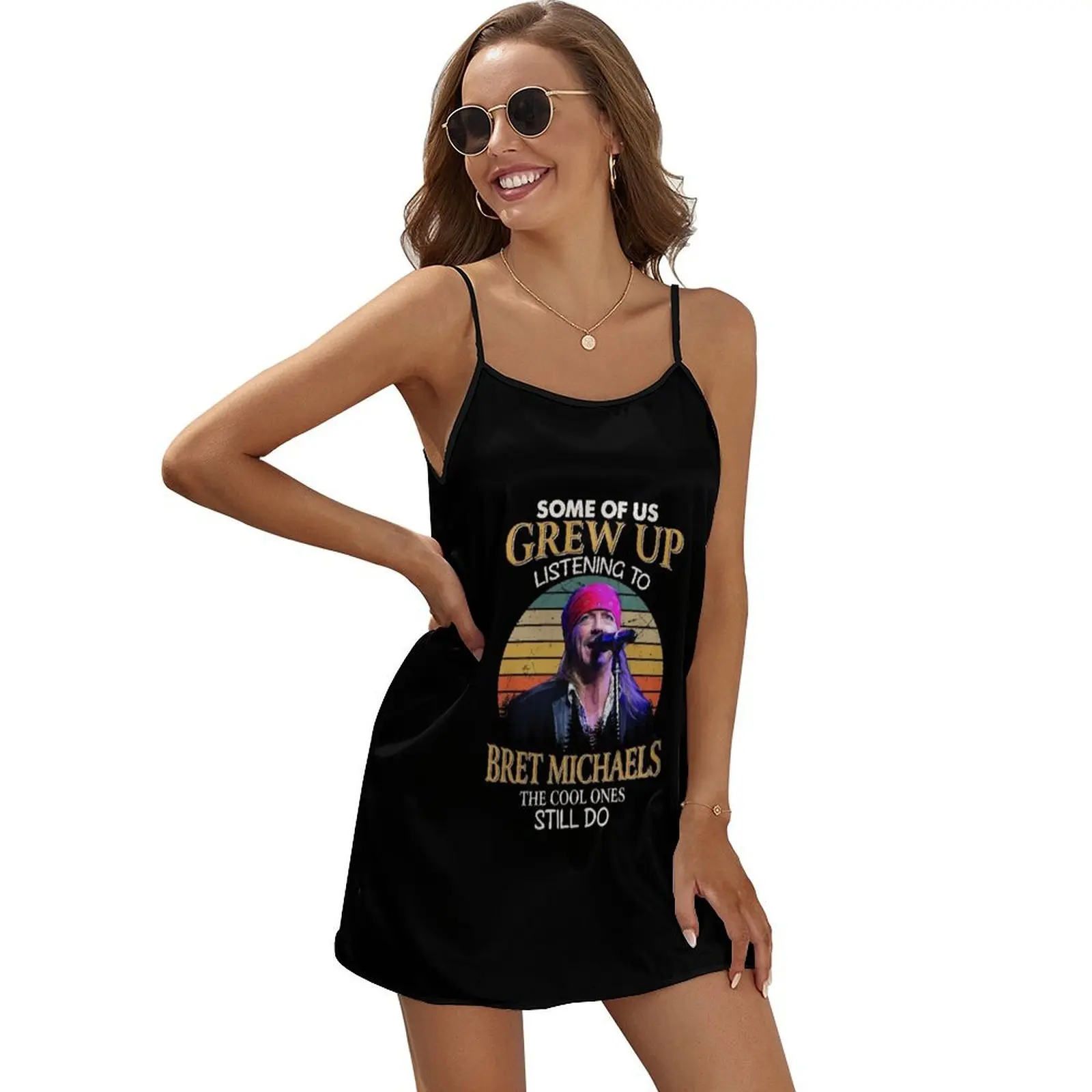 

Funny Men Michaels Male Singer Bret Songwriter Gift Music Fans Sleeveless Dress Long dress woman