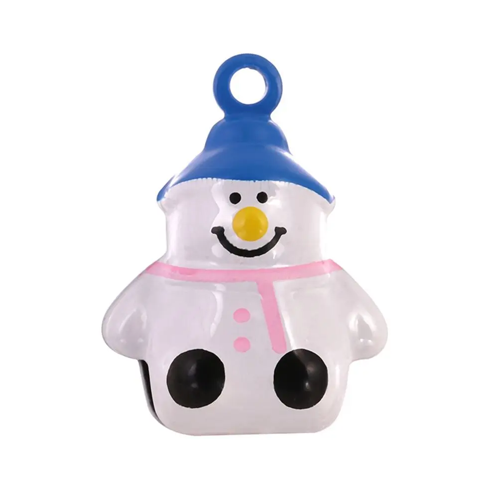 thumbnail image 1 of 10 piezas de mini campanas de metal divertidas y coloridas con múltiples formas, lindos cascabeles de calabaza y muñeco de nieve, colgantes para niños, regalos para Navidad y Halloween, 1 of 5