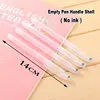 10/20/30/50/100Pcs Set No Ink Empty Transparent Gel Pen Handle Shell For Office School Writing Stationery Accessories Supplies 5