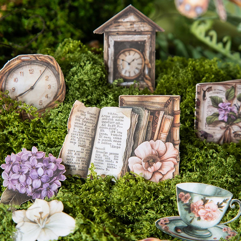 Mr.Paper Forest Journey 시리즈 귀여운 하드 카드 스티커 - 장 학생용품 정원 조경 테마 핸드북