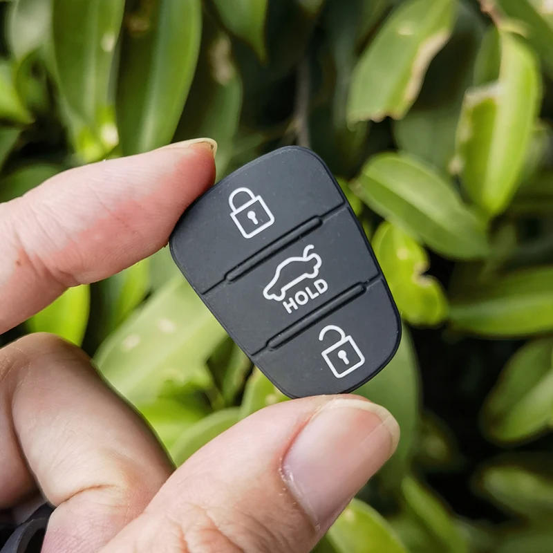 Cocolockey Gummi Auto Schlüssel Pad für Hyundai i20 i30 Elantra Für Kia K2 Sportage Rio Sorento Forte 3 Taste Klapp flip Remote Key – Detail 13