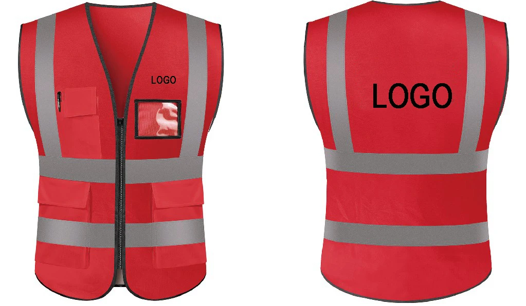 

Print logo High Visibility Reflective Safety Vest Safety Clothing Work Reflective Vest