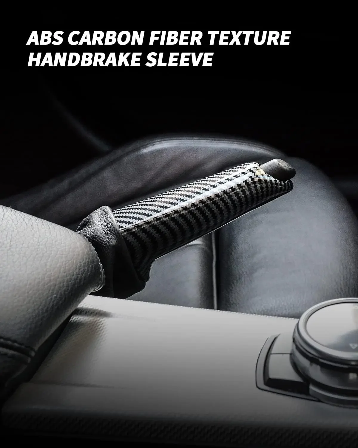 Brake handle is suitable for BMW E90 E60 E46 E92 F30 F32 F20 and adjustable carbon fiber (ABS material) of BMW 1 3 5 series.