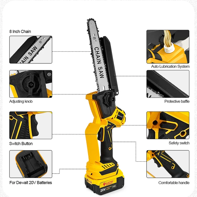 Dewalt Pole Saw Cordless Mini Chainsaw Inch For Dewalt 20V MAX
