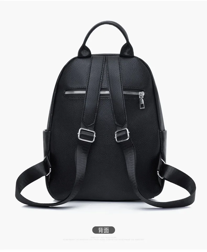 New Urban Minimalist Women's PU Backpack Lightweight Travel Backpack High-end Women's Bag Large Capacity Travel Bag Hot Selling 4