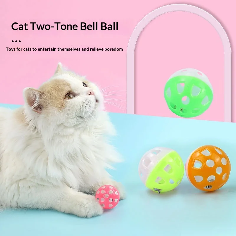 Plastic Hollow Bell Ball Pet Toy - Image 2