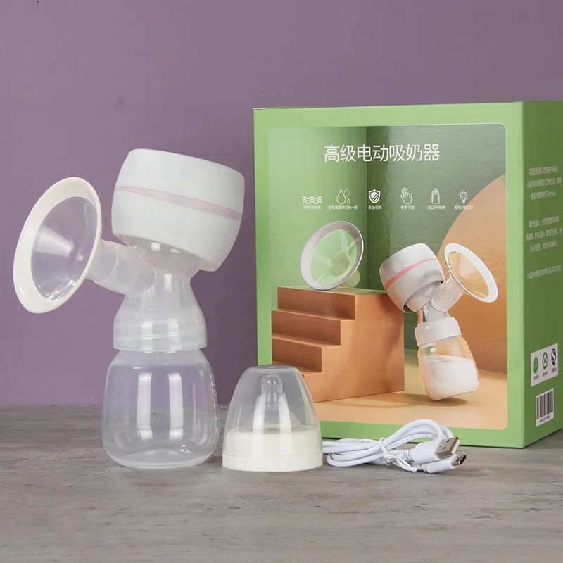 Electric breast pump intelligent LED screen integrated high suction breast pump postpartum low noise Milk Bottle