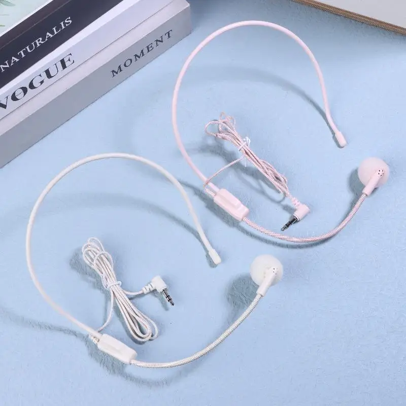 3.5mm 유선 헤드 마운트형 마이크 휴대용 말하기 교육 강의 회의용 헤드셋 마이크