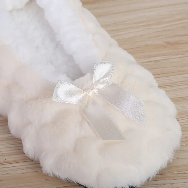 Winter Warm Slipper Womens Home Plush Soft Fluffy Cute Funny Indoor House Female Non Slip Ladies Floor Shoes Heart Love Grip