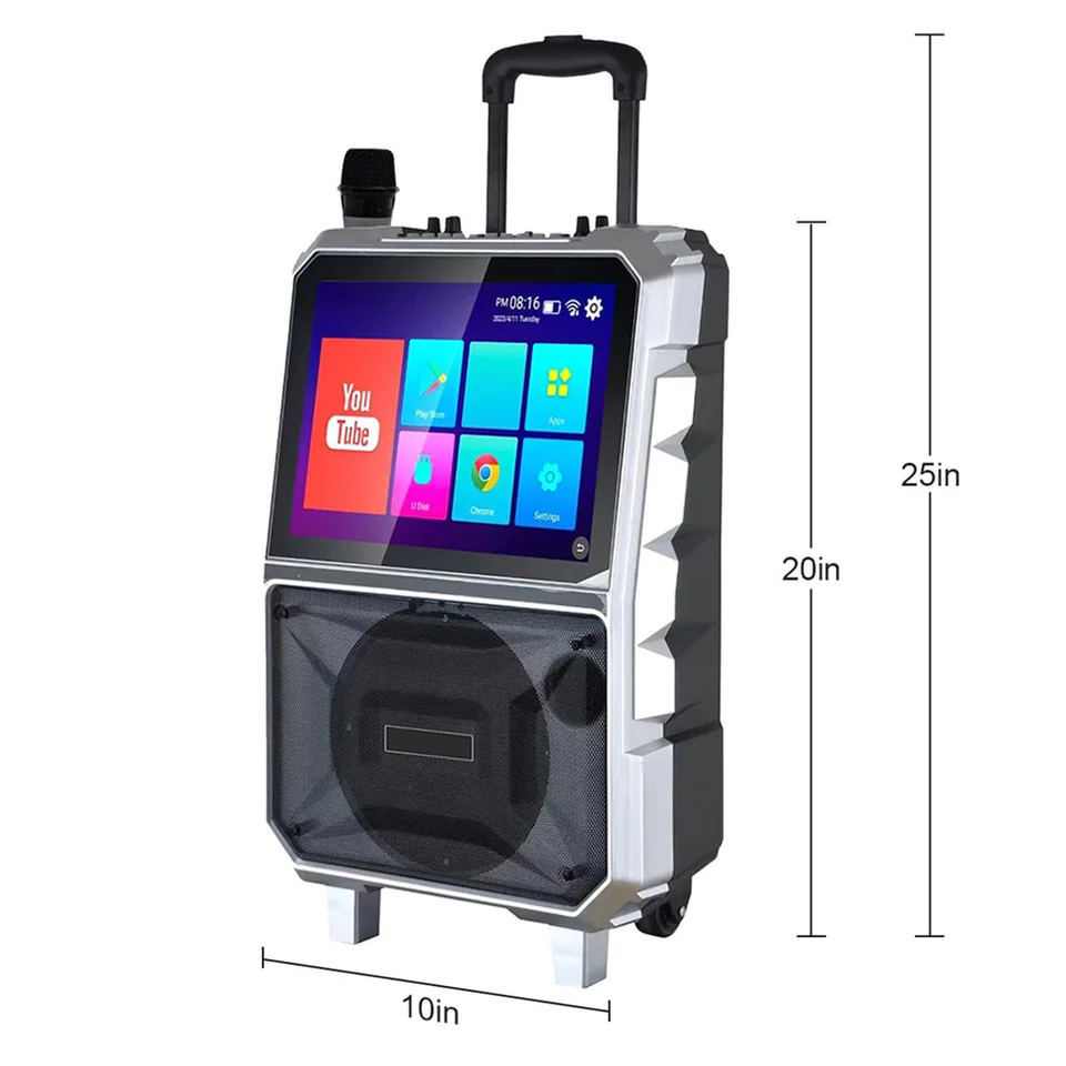 3000W Bluetooth Karaoke Speaker with Touchscreen