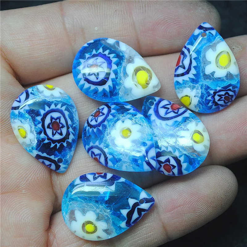 

Новые стеклянные подвески в форме капли, 11 шт., 18 х24 мм, аксессуары для ювелирных изделий «сделай сам», отверстие сверху для милых женщин, браслетов, набор