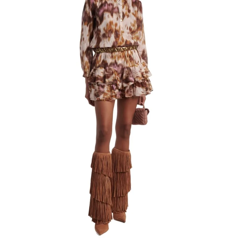 Sarah Retro Tassels Knee-High Boot - Image 2