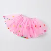 Dance Balls Kid Girls Tutu Skirt Pompon Soft Mesh Lace Children Skirts Ins Style Baby Tutu Pettiskirt Wild Bottoming Princess 2