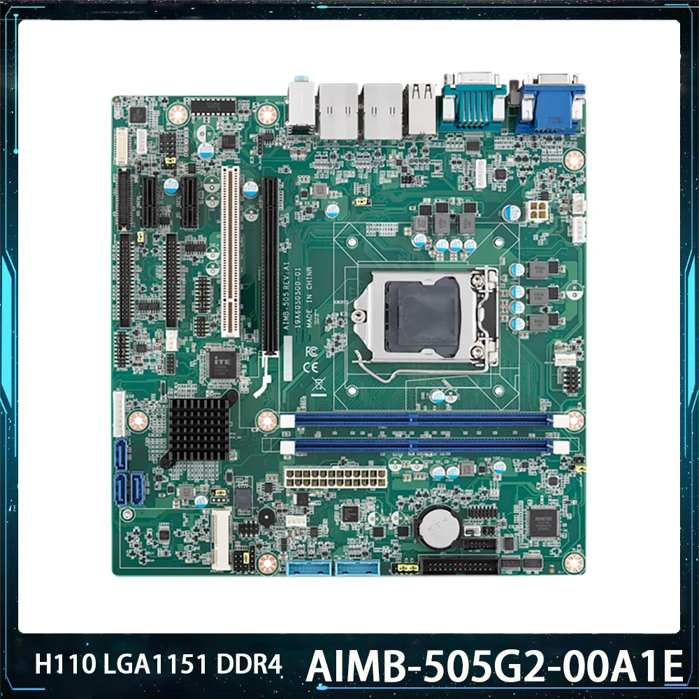 

New AIMB-505 AIMB-505G2 AIMB-505G2-00A1E Industrial Motherboard For Advantech H110 LGA1151 DDR4 2133MHz M-ATX Works Perfectly