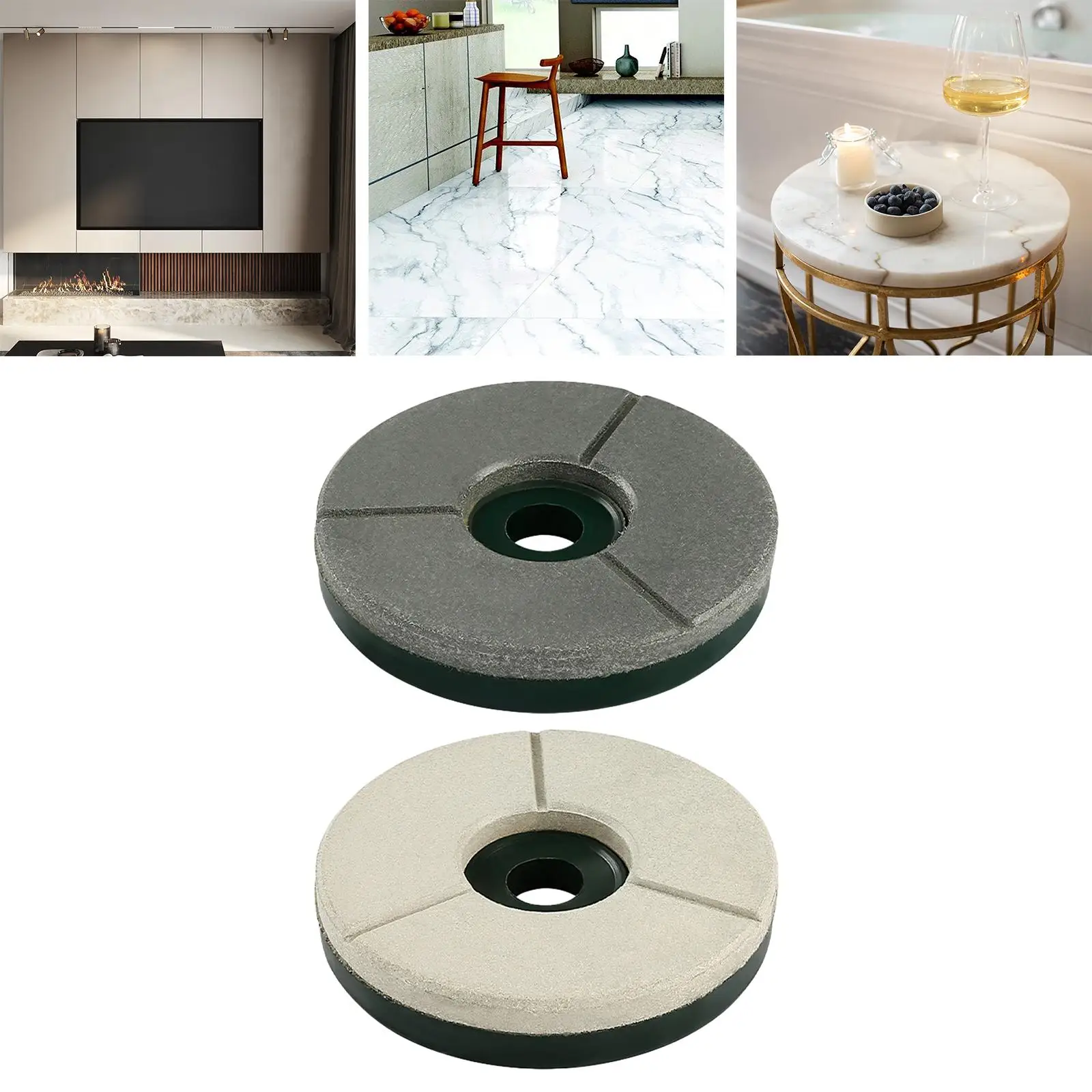 Polishing Disc Durable Lapping Disc Buffing Diamond Lap Disc for Marble Artificial Stone Tombstones Building Materials Slabs