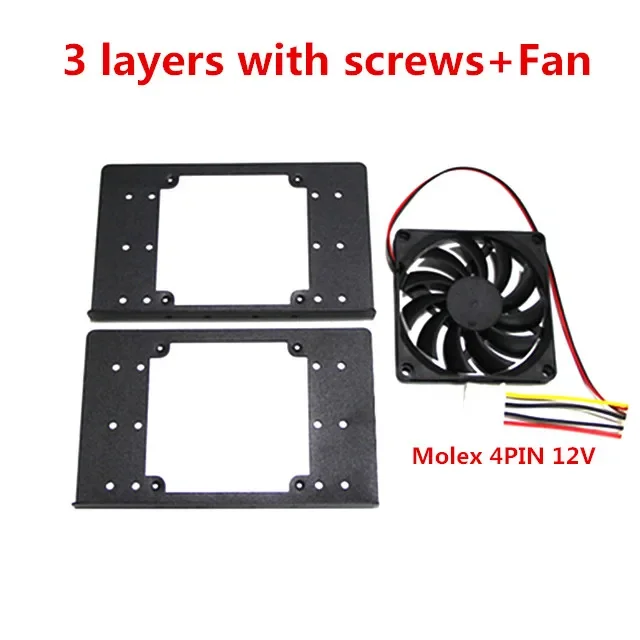 3.5 Inch Hard Disk 2/3 layers Holder Desktop Computer Case Mechanical HDD Expansion Double layer Support Bracket