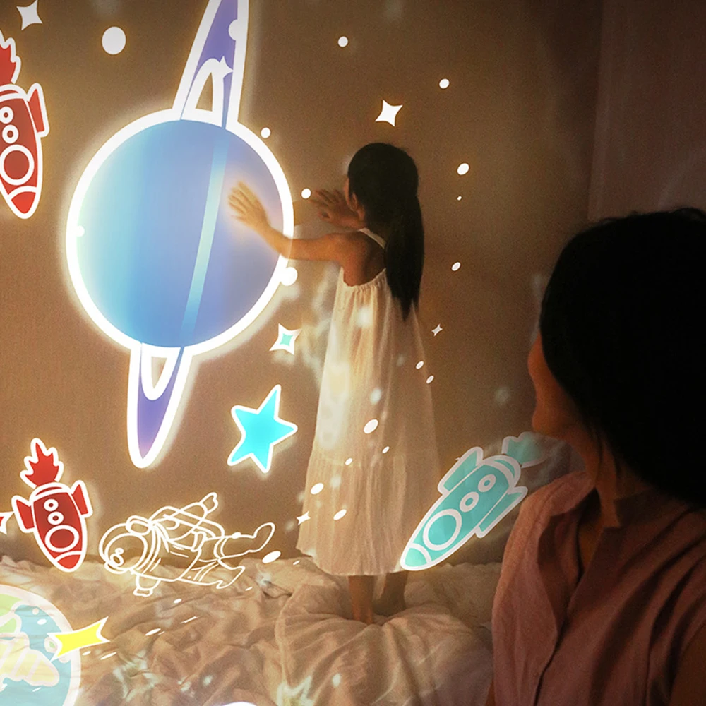 

Night Lamp Projector Starry Sky Night Light Projector Bedroom Decor Bluetooth Rotating Music Children's Night Light Kids Gift