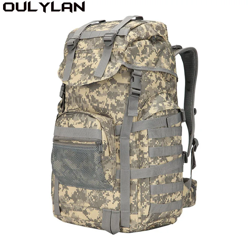 

Oulylan Upgrade Outdoor Sports Tactical Backpack 50L Large Capacity Bag Camouflage Waterproof Climbing Mountaineering Hiking Bag