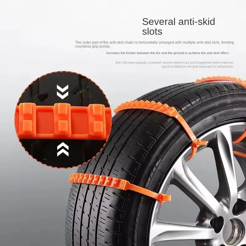 Portable Winter Car Snow Chains Nylon Tire Anti Skid Wheel