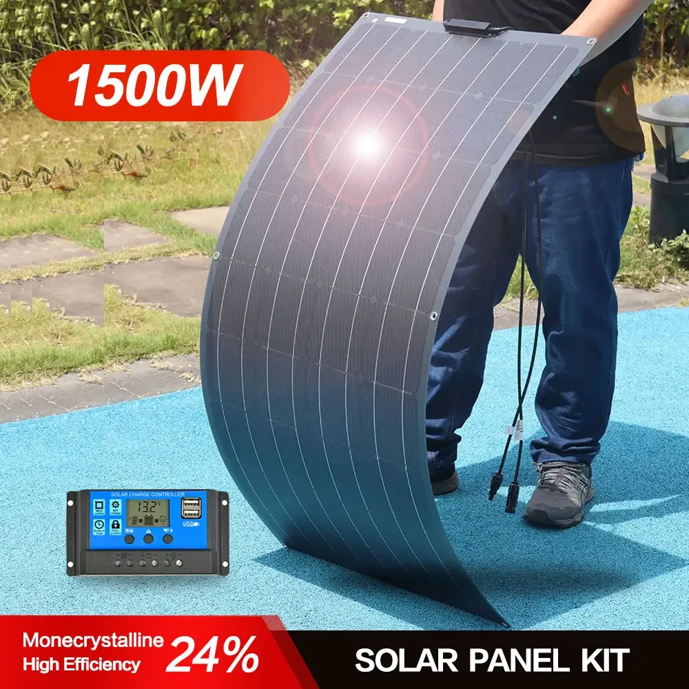 1500 W3000Wsolar Panel1000W2000W Solar Power Bank Portatile Ad Alta Efficienza Ricarica Flessibile Celle Solari Esterne Per La Casa/Campeggio