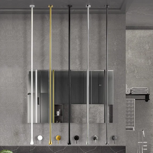 Water Drop เพดานติดตั้งก๊อกน้ําห้องน้ําทองเหลืองติดผนังร้อนเย็นอ่างล้างจาน Tap สําหรับอ่างอาบน้ําอ่างล้างหน้า 2