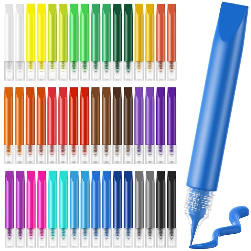 48 Pcs Suncatcher Paint Pens Kids Stained Glass Window Art Paint Pens Suncatcher Crafts Sets 10ML Each 24 Colors permanent marker pen marker pens color marker pens permanent marker permanent markers pen marker paint marker pen markers pen marker pen art marker pens