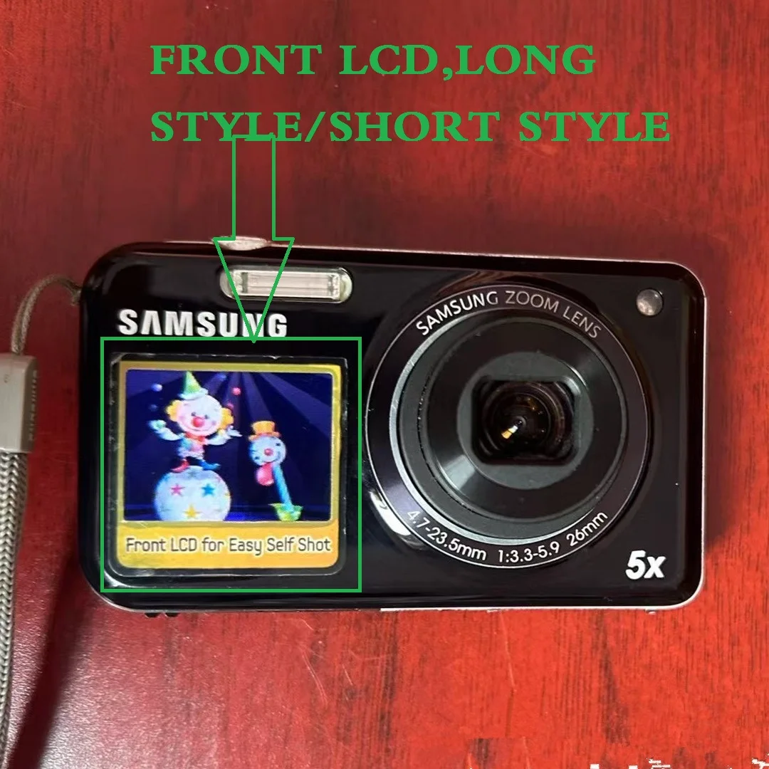 Gcell- Front LCD For Samsung PL120 PL100 PL150 PL170 DV100 DV150 DV300 Camera Display Screen Camera Accessories 1PCS