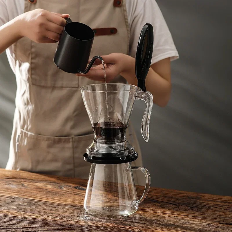 Glass Pour Over Coffee Dripper with Removable Filter