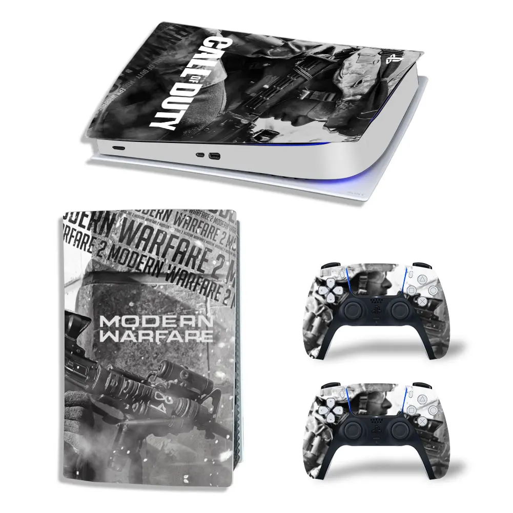 modern warfare Call Duty PS5 Disk Digital edition decal skin sticker for pS5  Console and two Controllers 7353