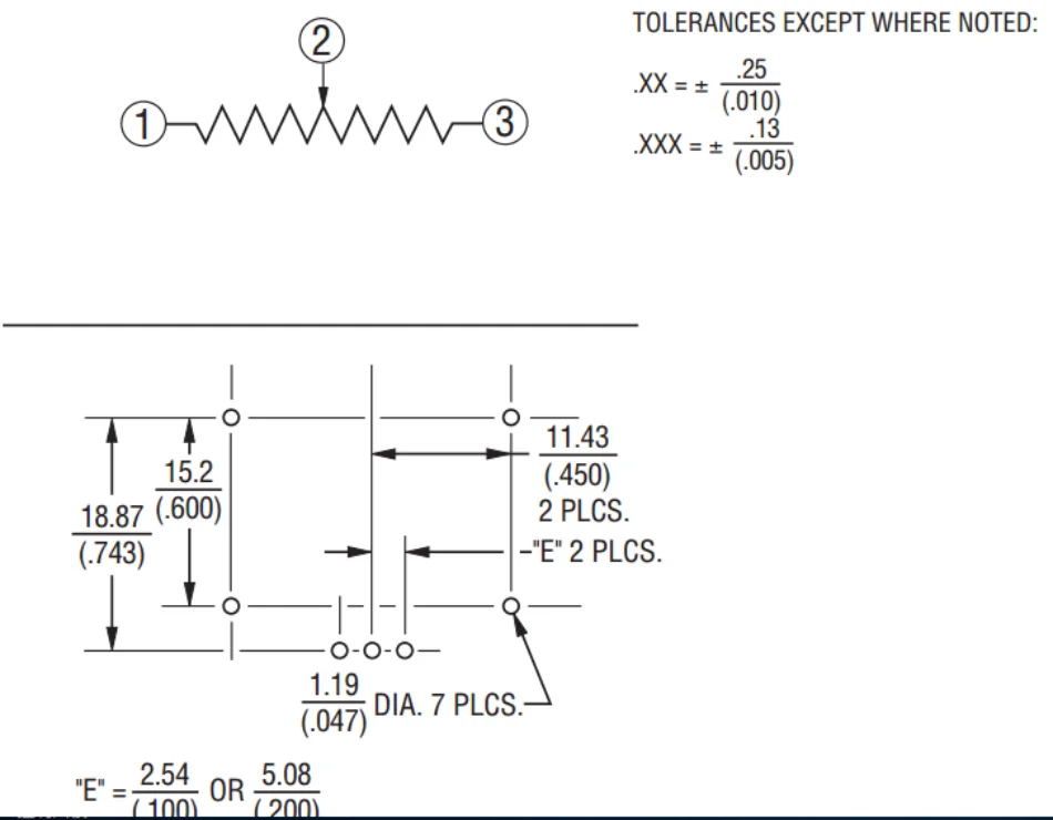 Original neues 100% leitfähiges Kunststoff-Potentiometer PCW1D-B24-BAB502L, Widerstand 5K, drehbar, einstellbares Potentiometer (SCHALTER) – Detail 3