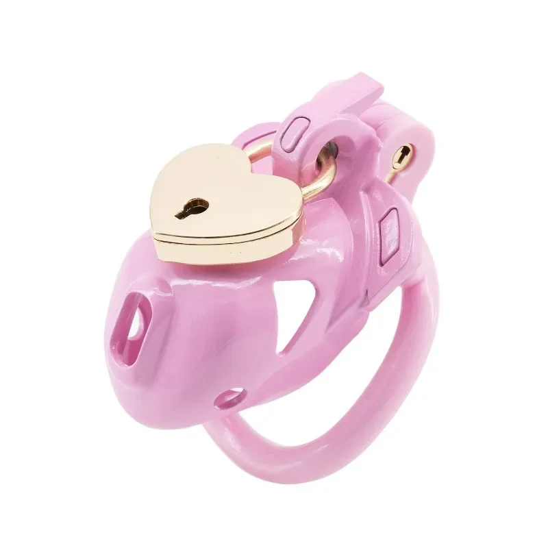 Double Lock DesignLightweight Chastity CageAdjustable with 4 Size RingsChastity LockMale BondageAbstinence Device Adult Sex Toys