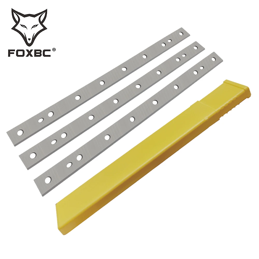 FOXBC plaina lâminas substituição, faca plaina madeira para trabalhar madeira, DeWalt DW735 DW735X, conjunto de 3, 13