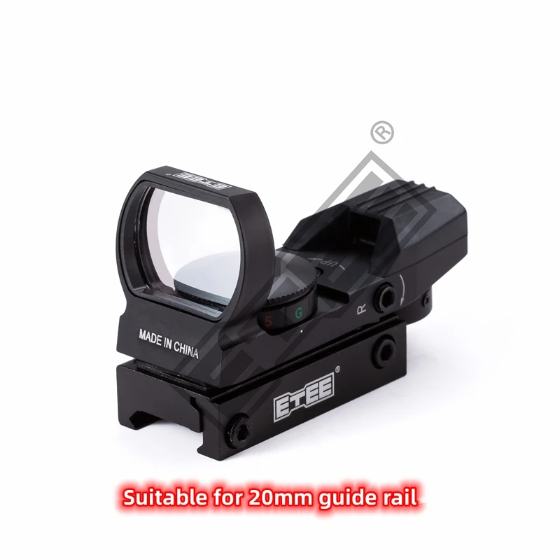 ETEE Tactical Optics 1X22X33 Red And Green Holographic Red Dot Sight Multiple Aiming Points 4 In 1 Hunting Airgun 11/20mm Track