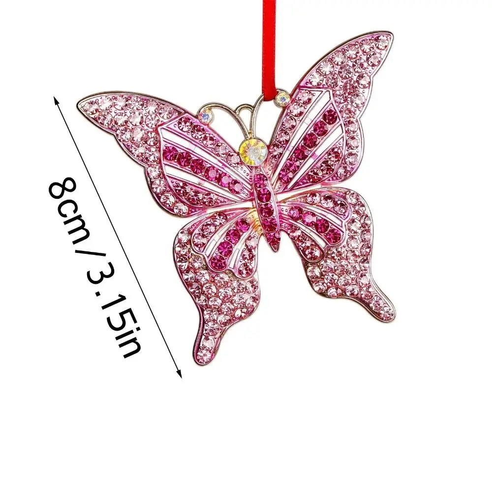 2D Butterfly Christmas Decorations Pendant Gift Creative Acrylic Christmas Ornament Tree Hanging Ornaments