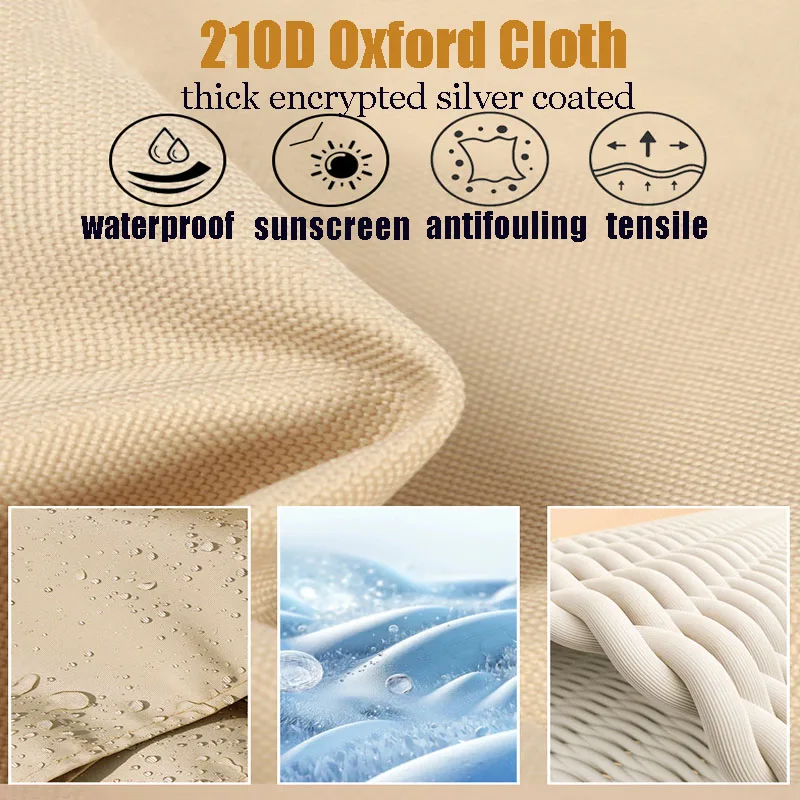 2m/3m/4m/5m/6m Sun Shelter Waterproof Sun Shade Sail Square Rectangle Triangle Garden Terrace Canopy Pool Shade Camp Hiking Yard