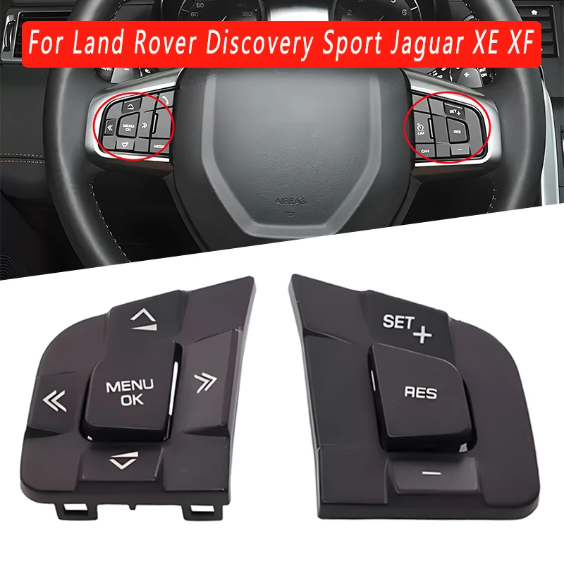 For Land Rover Discovery Sport Jaguar XE XF Steering Wheel Multi-function Button Steering Wheel Switch Button Cover Auto Parts велосипедный видеорегистратор cat eye msc gc100 multi sport ce2400600