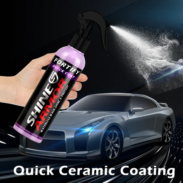 3 in 1 SHINE ARMOR Fortify Quick Coat Ceramic Coating Car Wax Polish Spray  Waterless Car Wash&Wax Hydrophobic Top Coat Polish - AliExpress
