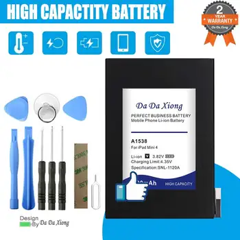 New 5500mAh Bateria For iPad Mini 4 Mini4 A1538 A1546 A1550 Free Double-Sided Tape Sticker