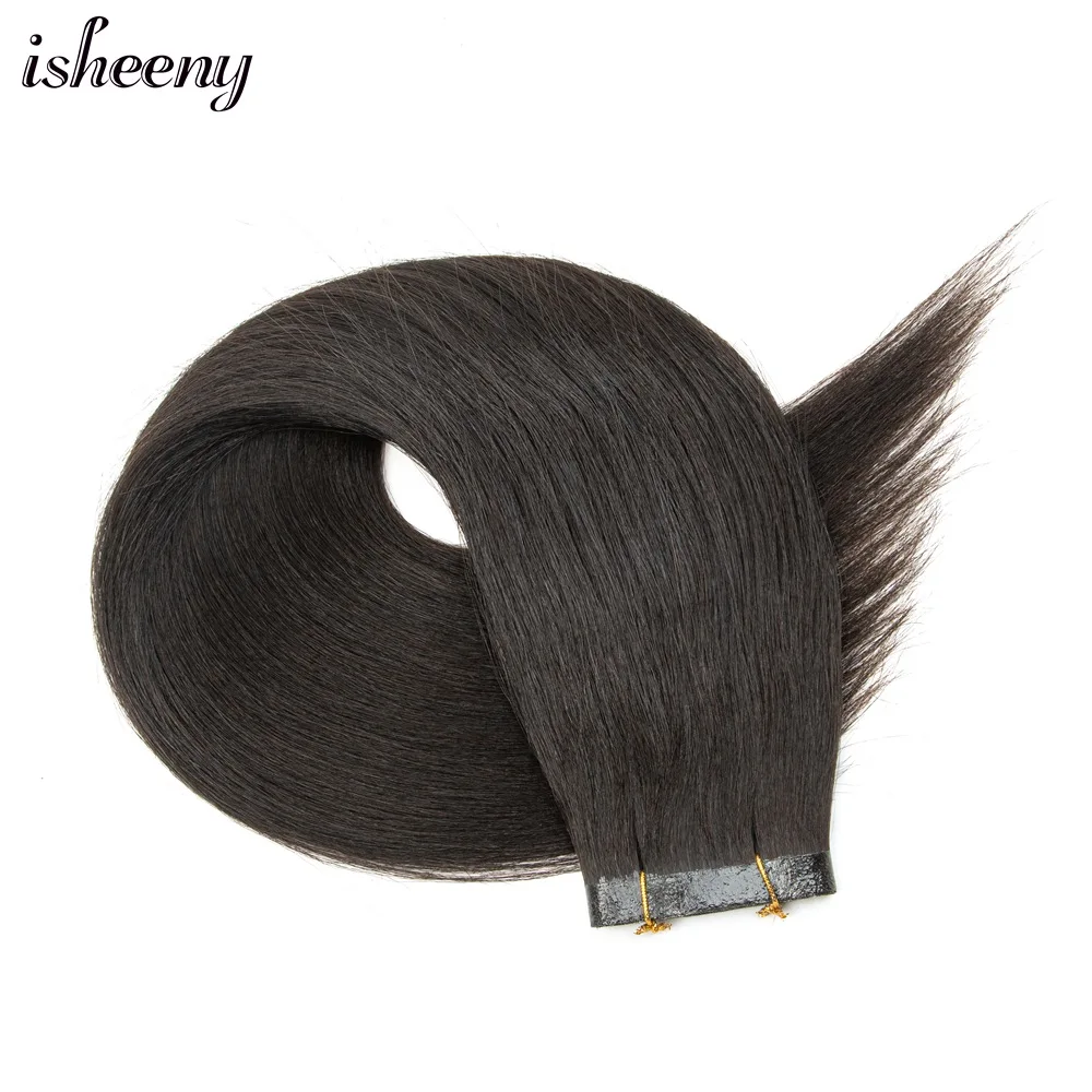 Human Hair Extensions Hair Extensions PU Skin Weft Human Hair 40-50g Long