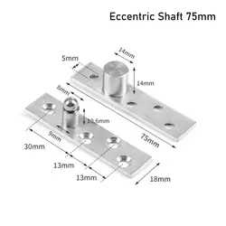 Heavy Duty Stainless Steel Pivoting Gate Hinges with 360° Rotation (Eccentric Shaft 75mm)