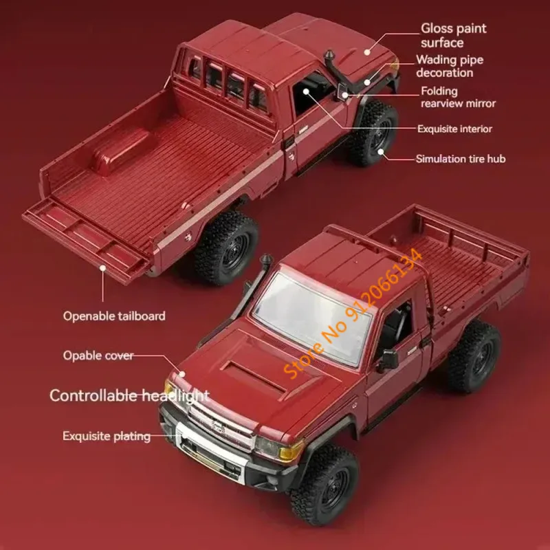 1:12 Full Scale 4WD Climbing Vehicle RC Off-Road Truck Model 2.4G  Controller Lighting High Speed Off Road Remote Control Truck 5