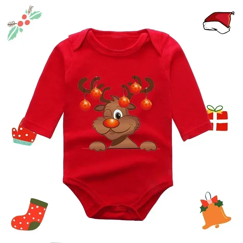 Cotton Romper Baby Bodysuit Summer Jumpsuit Baby Jumpsuit Baby Clothing Infant Newborn My First Christmas Rompers