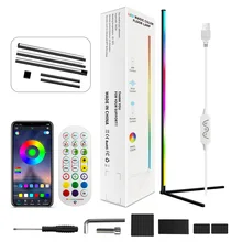 

Usb 24-Key Remote Control RGB Symphony Floor Lamp Living Room Simple Colorful Led Strip Atmosphere Corner Light Standard Lamp
