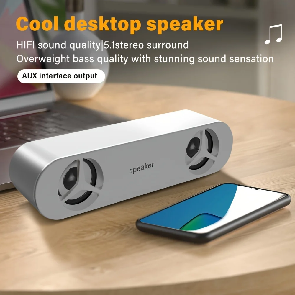 3D surround sound speakers Wired computer speakers Stereo subwoofer For laptop theatre TV assisted amplification