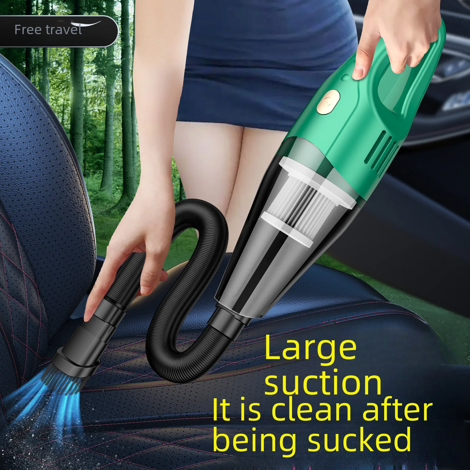 Wireless Handheld Super Suction Vacuum Cleaner - Multi-function Mini Dust Collector 2