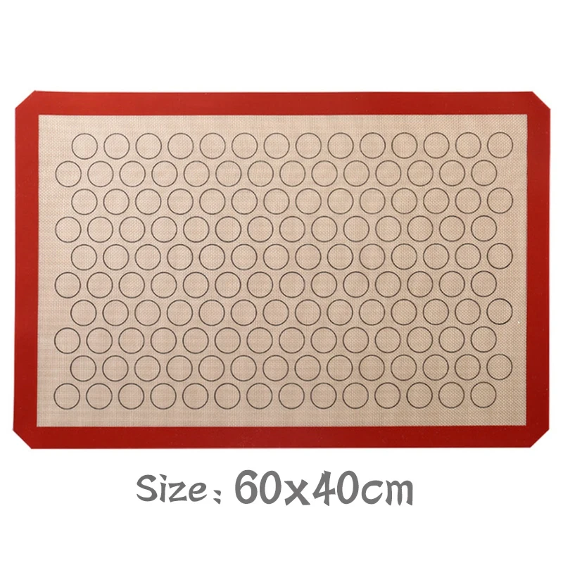 Macaron Silicone Baking Mat Cookie Pad Nonstick Rolling Dough Mats Baking Gadget Oven Sheet Pan Liner Cake Bakeware Kitchen Tool