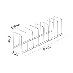 Stainless Steel Kitchen Dish Drainer and Plate Organizer (Silver)