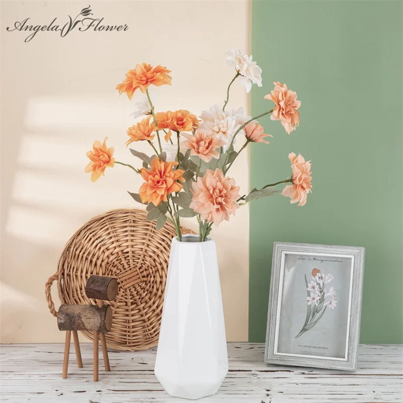 5 Pezzi Marghera Artificiale Gerbere Finte In Seta Fiori Finti Per Centrotavola Per Tavolo Decorazione Per Fornure Feste Di Matrimonio | SHEIN ALIA